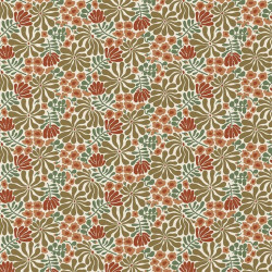 Printed Cotton BOEZI Khaki / Ochre